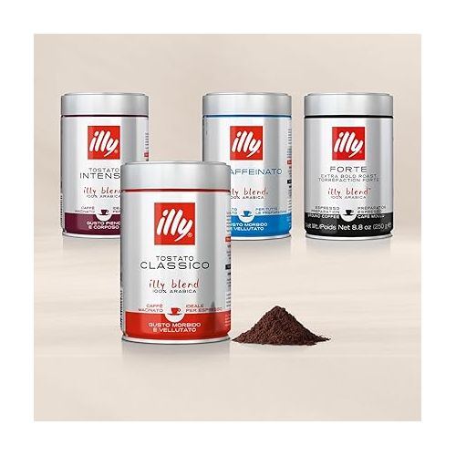 일리 illy E.S.E. Coffee - Single-Serve Coffee Capsules & Pods - Coffee Pods - Intenso Dark Roast - Notes Of Cocoa & Dried Fruit - For E.S.E Coffee Machines - Extraordinary Aroma & Body - 18 Count, 12 Pack