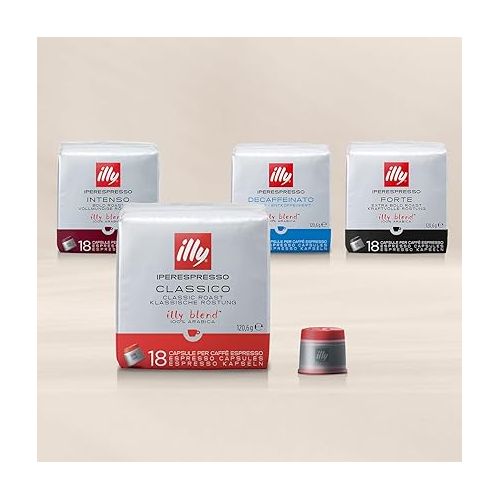 일리 illy Nicaragua Tostato Iperespresso Coffee Capsules, 6 Packs of 18 Capsules, Total 108 Capsules