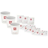 illy Disposable Kit 200 Coffee Break Glasses Palette Sachets Sugar Logo