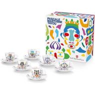 Illy Art Collection Pascale Marthine Tayou 6 Signature Numbered Espresso Coffee Cups