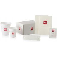 Illy Disposable Kit 200 Coffee Glasses Logo Palette Sachets Sugar Wipes Disposable