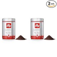 illy Classico Ground Drip Coffee, Medium Roast, Classic Roast with Notes Of Chocolate & Caramel, 100% Arabica Coffee, No Preservatives, 8.8 Ounce (Pack of 2)
