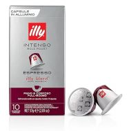Illy Espresso Compatible Capsules - Single-Serve Coffee Capsules & Pods - Intenso Dark Roast - Notes Of Cocoa & Dried Fruit Coffee Pods - For Nespresso Coffee Machines - 10 Count