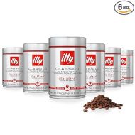 illy Whole Bean Coffee - Perfectly Roasted Whole Coffee Beans - Classico Medium Roast - with Notes of Caramel, Orange Blossom & Jasmine - 100% Arabica Coffee - No Preservatives - 8.8 Ounce, 6 Pack