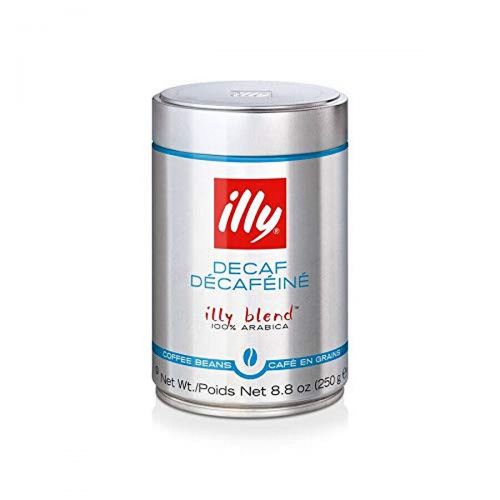 일리 illy Decaffeinated Whole Bean Coffee, Medium Roast, Classic Roast with Notes Of Chocolate & Caramel, 100% Arabica Coffee, No Preservatives, 8.8 Ounce (Pack Of 1)