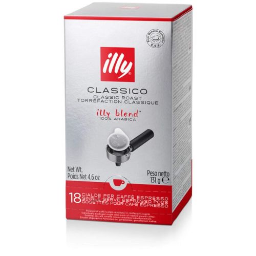 일리 Illy espresso coffee pods, REGULAR roast coffee pods, 100% Arabica, 18 Pods (Pack of 18)