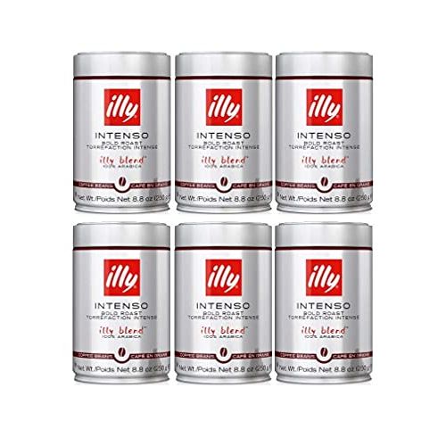 일리 illy - Whole Bean Coffee - Bold Roast - 8.8 oz (250g) - Case Pack of 6