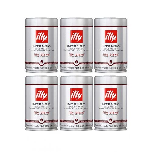 일리 illy - Whole Bean Coffee - Bold Roast - 8.8 oz (250g) - Case Pack of 6