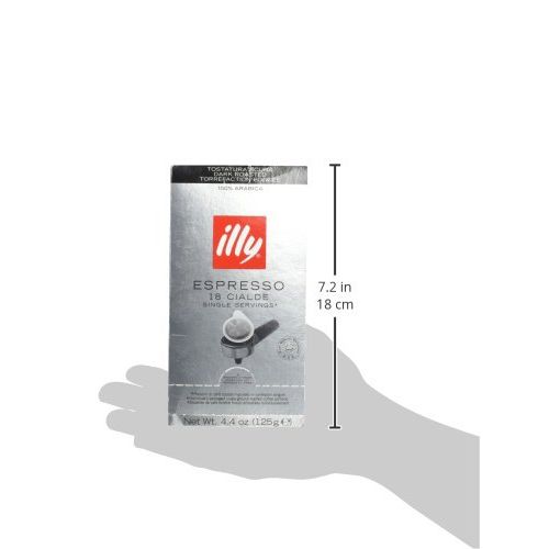 일리 ILLY CAFFE Dark Roast Ese Black Espresso Coffee 4.4Oz Pod, 0.244 OZ