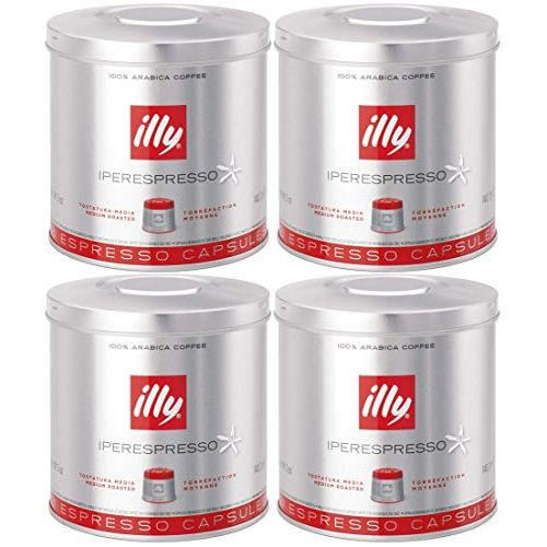 일리 illy iperEspresso Capsules Medium Roasted Coffee, 5-Ounce, 21-Count Capsules (Pack of 4)