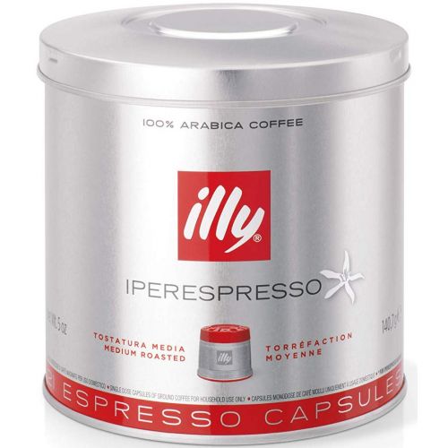 일리 illy iperEspresso Capsules Medium Roasted Coffee, 5-Ounce, 21-Count Capsules (Pack of 4)