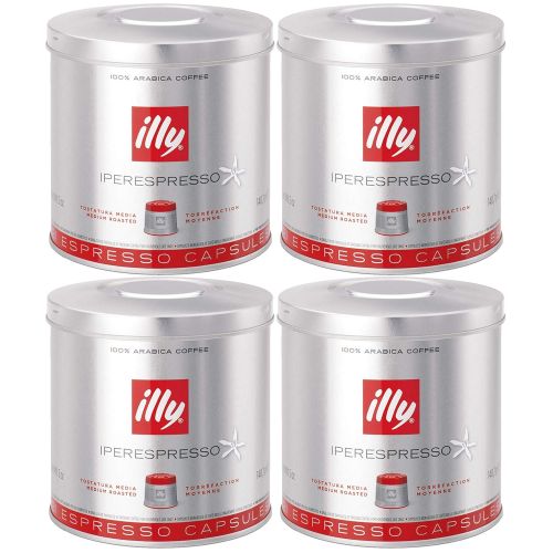 일리 illy iperEspresso Capsules Medium Roasted Coffee, 5-Ounce, 21-Count Capsules (Pack of 4)