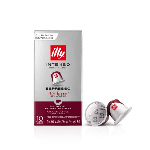 일리 illy Espresso Intenso Coffee, Classic Roast (Medium Roast) (100-Count single serve capsules, compatible with Nespresso Original Line System coffee machines)