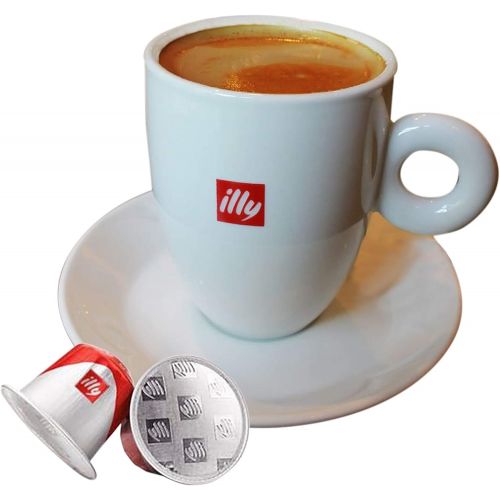 일리 illy Espresso Forte Coffee, Extra Bold Roast (40-Count Single Serve Capsules, Compatible with Nespresso Original Line System Coffee Machines)