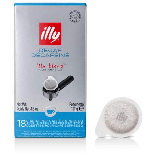 일리 Illy espresso coffee pods, DECAF. 18 coffee pods.