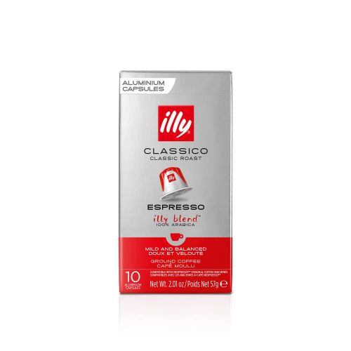 일리 illy Nespresso Capsules 100 Count Espresso Pods, Classico Medium Roast Coffee, Compatible with OriginalLine Nespresso Espresso Machines