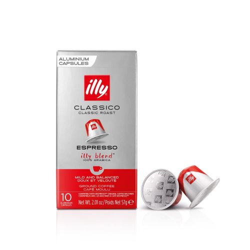 일리 illy Nespresso Capsules 100 Count Espresso Pods, Classico Medium Roast Coffee, Compatible with OriginalLine Nespresso Espresso Machines