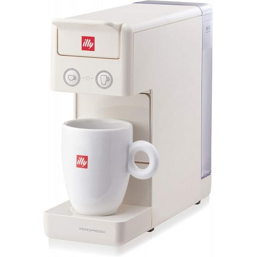 일리 Illy Y3.3 Espresso and Coffee Machine, 12.20x3.9x10.40 (White)