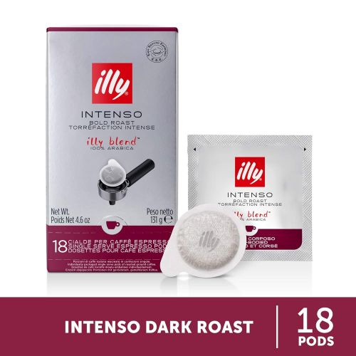 일리 Illy E.S.E. Pods Coffee, Dark Roast, 18 Pods,, 4.6 Oz