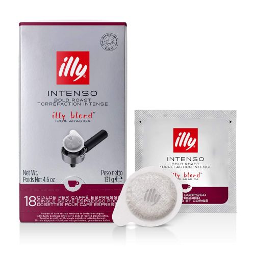 일리 Illy E.S.E. Pods Coffee, Dark Roast, 18 Pods,, 4.6 Oz