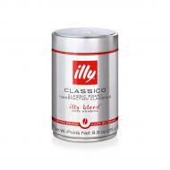 illy Classico Whole Bean Coffee, Medium Roast, Classic Roast with Notes Of Chocolate & Caramel, 100% Arabica Coffee, No Preservatives, 8.8 Ounce (Pack of 6)