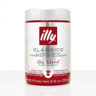 Illy MOKA Ground Coffee - Medium Roast, Dose mit silber / roter Banderole, 12 x 250 g Dose, fuer alle Espressokocher wie Bialetti, Ilsa, Alessi