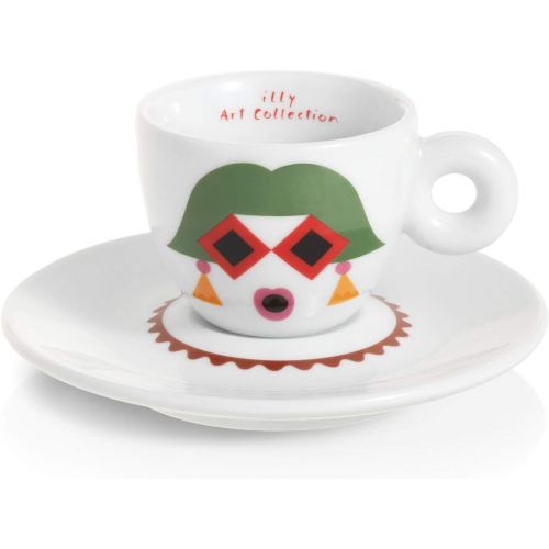 일리 Illy Set Mit 6 Kaffeetassen Art Collection Olimpia Zagnoli