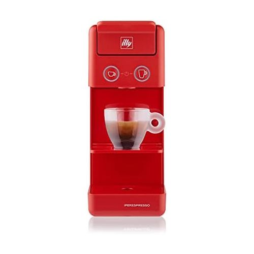 일리 illy Coffee Kaffeemaschine mit Kapseln, Iperespresso Y3.3, Rot