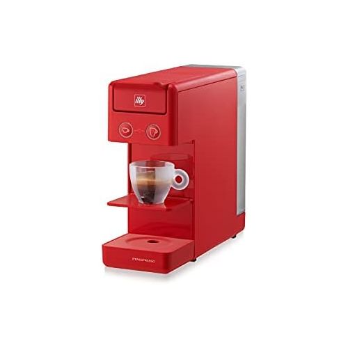 일리 illy Coffee Kaffeemaschine mit Kapseln, Iperespresso Y3.3, Rot