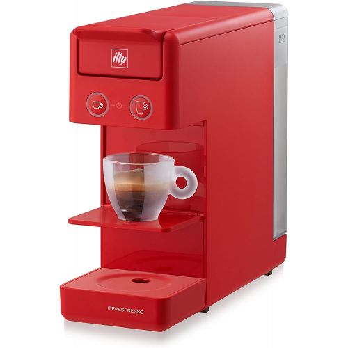 일리 illy Coffee Kaffeemaschine mit Kapseln, Iperespresso Y3.3, Rot