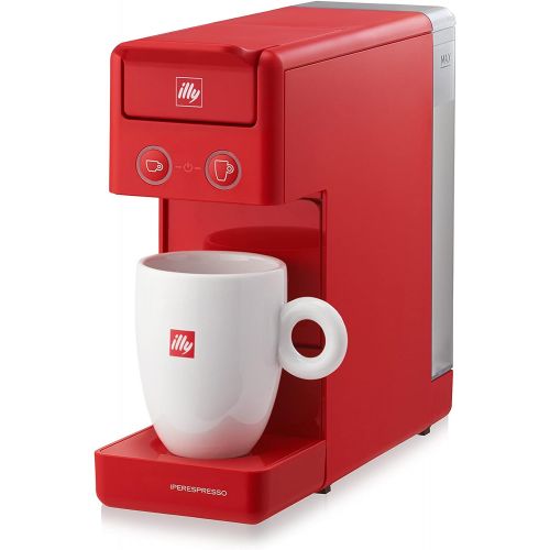 일리 illy Coffee Kaffeemaschine mit Kapseln, Iperespresso Y3.3, Rot