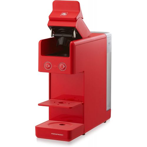 일리 illy Coffee Kaffeemaschine mit Kapseln, Iperespresso Y3.3, Rot