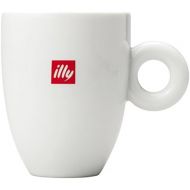 Illy Espresso, Tasse Modell MUG 300 ml 6 Stueck, weiss mit rotem Illy Logo