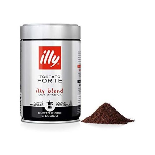 일리 Illy 12 Glaser mit 250g Mokka Kaffee geroestet