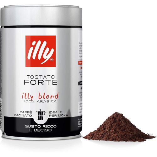 일리 Illy 12 Glaser mit 250g Mokka Kaffee geroestet