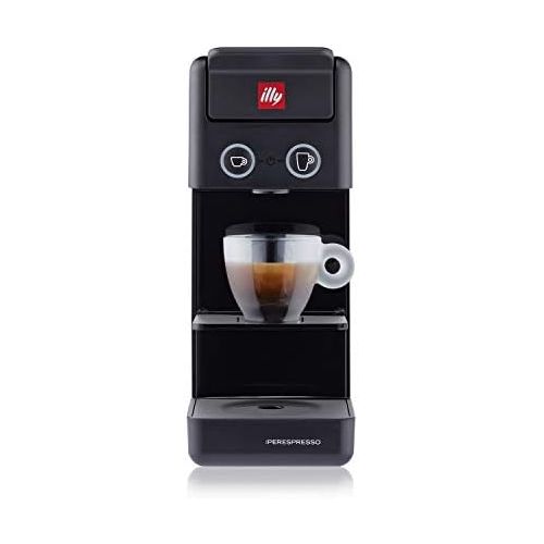 일리 Illy Y3.3 Espresso and Coffee Machine, 12.20x3.9x10.40 (Black)