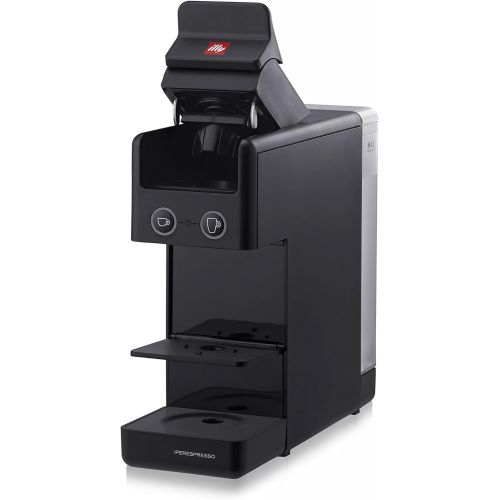 일리 Illy Y3.3 Espresso and Coffee Machine, 12.20x3.9x10.40 (Black)