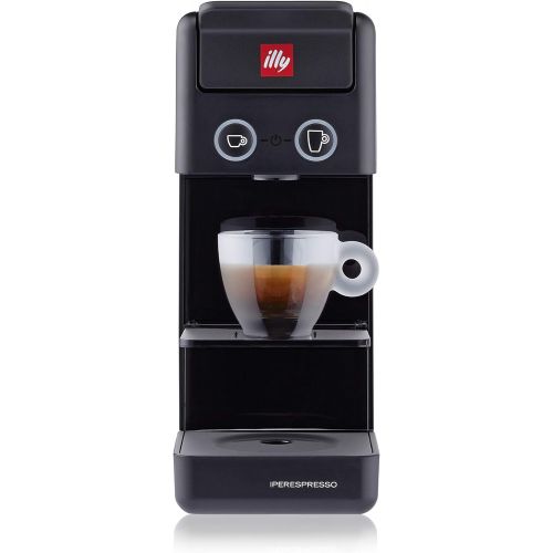 일리 Illy Y3.3 Espresso and Coffee Machine, 12.20x3.9x10.40 (Black)