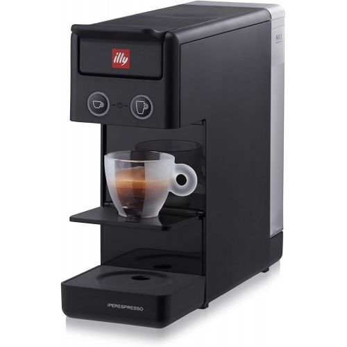 일리 Illy Y3.3 Espresso and Coffee Machine, 12.20x3.9x10.40 (Black)