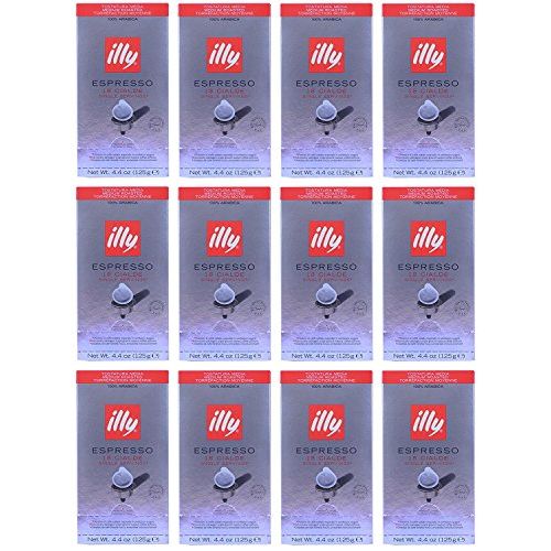 일리 Illy illy Caffe Coffee Espresso (Medium Roast, Red Band), 18-Count E.S.E. Pods (Case Pack of 12, 216 Total Ct.)