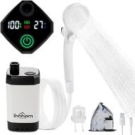 innhom 6000mAh Portable Shower Camping Shower Outdoor Camp Shower Pump, 2 Mode Electric Rechargeable Portable Camping Shower
