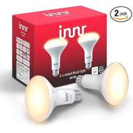 innr BR30 Smart Bulb, Works with Philips Hue* BR30, Alexa, Hey Google, SmartThings (Hub Required), Zigbee Bulb, Dimmable Warm White LED Light Bulbs BR30 LED with E26 Base, 7.4W, 2-Pack, BE 220-2