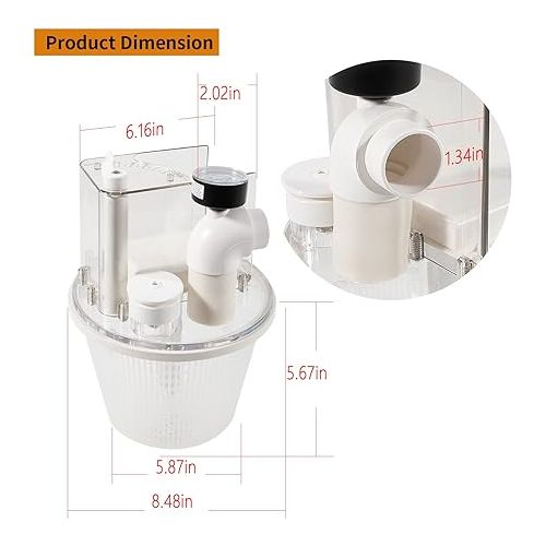  Replace for R211100 Vac-Mate Pool Cleaner Dispenser Box/Multi-Function Vacuum Skimmer Attachment Replacement