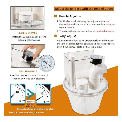  Replace for R211100 Vac-Mate Pool Cleaner Dispenser Box/Multi-Function Vacuum Skimmer Attachment Replacement