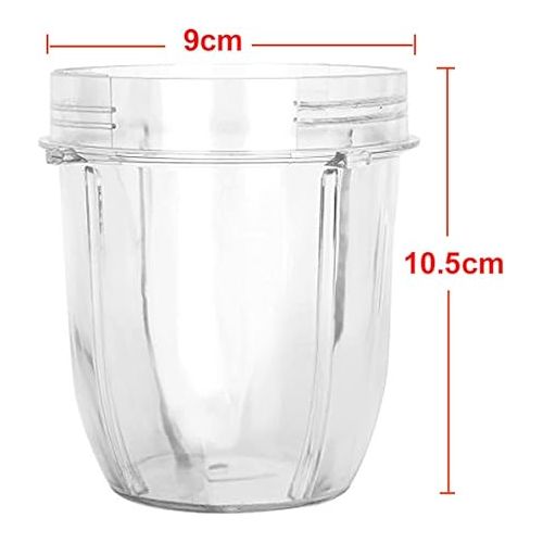  Replacement Parts 12 oz. Cup For Auto-iQ Nutri Ninja BL2012/BL2013/BL450/BL456/BL480/BL480D/481/482/486/487/487A/488W/490/491/492/492W/640/642/642W/642Z/680A/682/NN100/NN100A/NN101/NN102 (1)