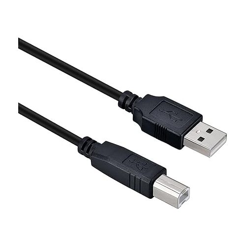  USB Cable USB B MIDI Cable 10 Feet Compatible with BEHRINGER UMC 404HD UMC404HD,UMC202HD UMC204HD,U-PHORIA UMC22,UMC1820, PreSonus AudioBox USB 96/PreSonus GoXLR Mini/Nekta