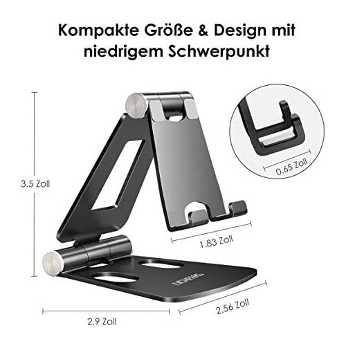  [아마존 핫딜]  [아마존핫딜]Licheers Handy Stander, Multi-Winkel Tisch Handy Halterung: Handyhalterung kompatibel mit Phone Xs Max, Xs, XR, X, 8, 7, 6 Plus, Pad Air 2 3 4, Mini 2 3 4 und Gerate von 4-8 Zoll (