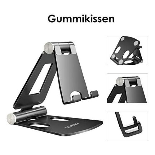  [아마존 핫딜]  [아마존핫딜]Licheers Handy Stander, Multi-Winkel Tisch Handy Halterung: Handyhalterung kompatibel mit Phone Xs Max, Xs, XR, X, 8, 7, 6 Plus, Pad Air 2 3 4, Mini 2 3 4 und Gerate von 4-8 Zoll (