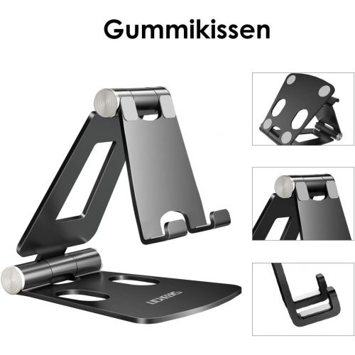  [아마존 핫딜]  [아마존핫딜]Licheers Handy Stander, Multi-Winkel Tisch Handy Halterung: Handyhalterung kompatibel mit Phone Xs Max, Xs, XR, X, 8, 7, 6 Plus, Pad Air 2 3 4, Mini 2 3 4 und Gerate von 4-8 Zoll (