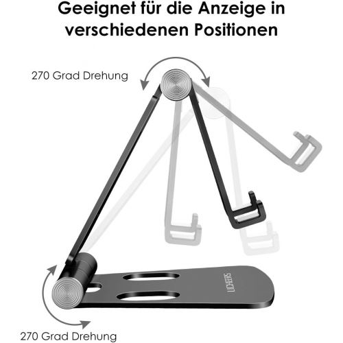  [아마존 핫딜]  [아마존핫딜]Licheers Handy Stander, Multi-Winkel Tisch Handy Halterung: Handyhalterung kompatibel mit Phone Xs Max, Xs, XR, X, 8, 7, 6 Plus, Pad Air 2 3 4, Mini 2 3 4 und Gerate von 4-8 Zoll (